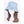 DIONA J HEART EMBROIDERED DENIM BUCKET HAT COLOR LIGHT BLUE