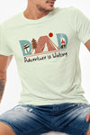 Dad Adventure is Waiting Graphic Tee Statement Tshirt, Round Neck Perfect Gift for Men