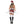 School Girl Santa 6 Pc Multicolor Plaid Christmas Halloween Women Costume Sz M/L