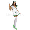 Sexy Leaf Nurse 3 Pc Button Up White Women's Halloween Costume Set Size XL