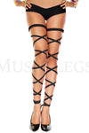 Elastic Leg Wrap rave neon glowing in the dark (Glow UV Reactive)