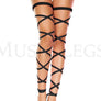 Elastic Leg Wrap rave neon glowing in the dark (Glow UV Reactive)
