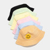 Smile jacquard terry towel bucket hat Light Sky