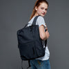 Two Way Carry Handles Shoulder Bag and Backpack Black OS