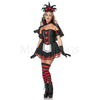 Dark Queen of Hearts 6 Pc Multicolor Mini Dress Women's Costume Set Size M/L