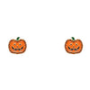 Rhinestone Halloween Pumpkin Stud Earring