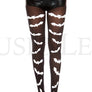 Gothic bat print pantyhose