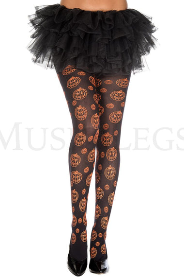Pumpkin pattern pantyhose
