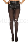 Jack-O' Lantern silhouette pantyhose