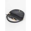 DIONA J MOTIF ENGRAVED BUCKLE TOP HANDLE CONVERTIBLE BAG COLOR BLACK