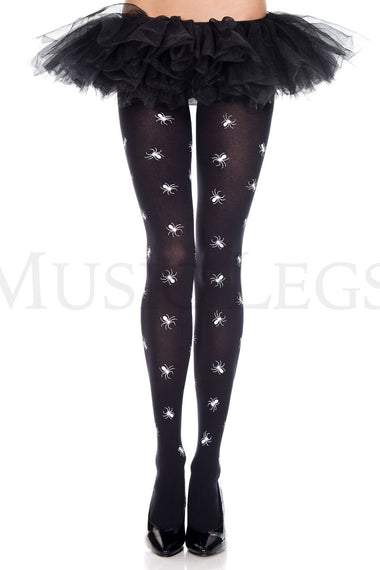 Spider print pantyhose