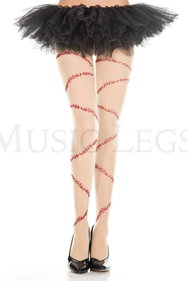 Bloody stitch pantyhose