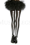 Vertebrae backseam pantyhose