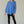 Davi & Dani Letter Back Raw Hem Half Button Shirt