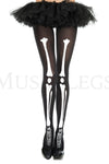 Skeleton print pantyhose