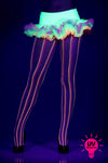 Pastel colors fishnet pantyhose (Glow UV Reactive)