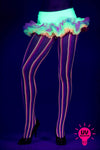 Pastel colors fishnet pantyhose (Glow UV Reactive)