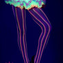 Pastel colors fishnet pantyhose (Glow UV Reactive)