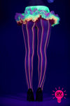 Pastel colors fishnet pantyhose (Glow UV Reactive)