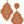 Diona J Quatri Foil Shape Pattern Moroccan Seed Bead Earring