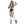 Referee Babe 4 Pc Black & White Striped Front Zip Cosplay Women Costume Size M/L