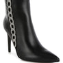 Kalina Rhinestones Chain Detail Boots