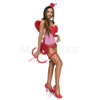 Cupid Lover 5 Pc Women's Red Pink Halloween Love Cosplay Costume Set Size M/L