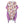 DIONA J PALM LEAF PRINT KIMONO ONE SIZE COLOR PURPLE