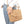 DIONA J FAUX STRAW WEAVED CLUTCH BAG COLOR BROWN