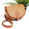 DIONA J STRAW CROSSBODY BAG COLOR BROWN