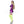 Groovy Detective 4 Pc Metallic Flare Sleeve Halloween Purple Costume Set Sz S/M