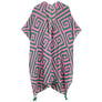 DIONA J GEOMETRIC PRINT KIMONO ONE SIZE COLOR PINK