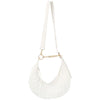 DIONA J QUILTED BAG SHOULDER HOBO BAG ONE SIZE COLOR WHITE