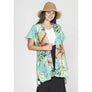 DIONA J FASHION TROPICAL PRINT KIMONO ONE SIZE COLOR MINT