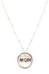 Diona J Mom Clear Chain Mini Bead Necklace Gift For Mother's Day