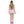 Women's 3 Pc Pink Doll Halter Neck Dress Halloween Cosplay Costume Set Size XL