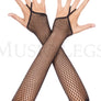 Finger loop diamond net arm warmer