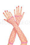 Big diamond net fingerless arm