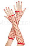 Big diamond net fingerless arm