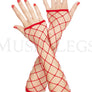 Big diamond net fingerless arm