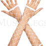 Big diamond net fingerless arm