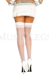 Backseam sheer thigh hi