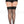 Plus size backseam sheer thigh hi