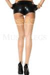 Lace Top Thigh High with Back Seam