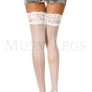 Lace Top Thigh High with Back Seam