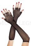 Fingerless fishnet warmer