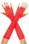 Fingerless fishnet warmer
