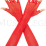 Fingerless fishnet warmer