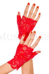 Lace fingerless gloves