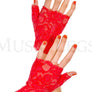 Lace fingerless gloves